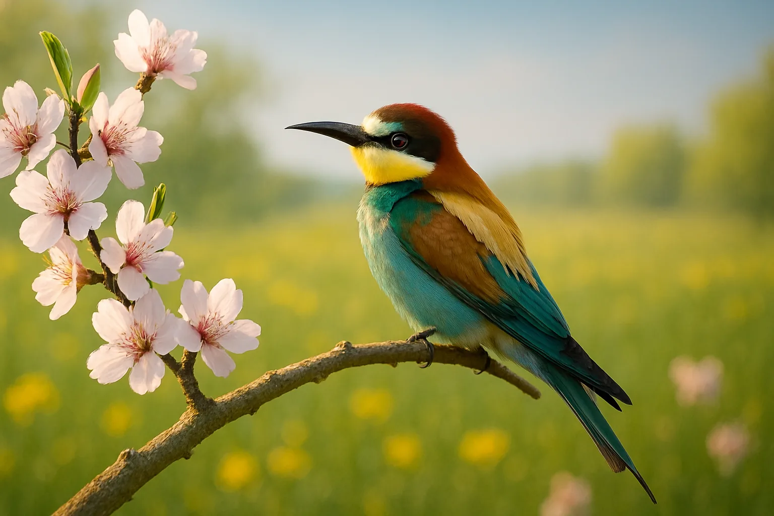 Spring Meadow - Bird - Wildlife Conservation
